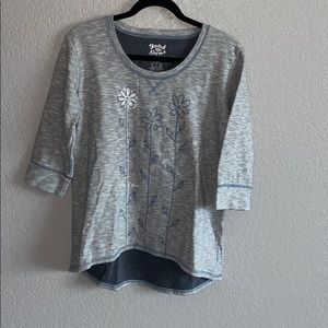 Life is Good Cropped Sleeve Pullover